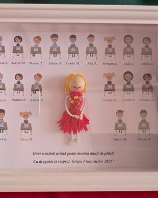 Tablou Personalizat Educatoare 1 Păpușă Box