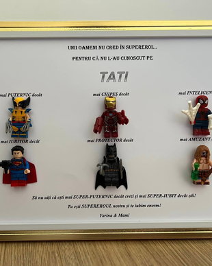Tablou Personalizat Tata 6 SuperEroi
