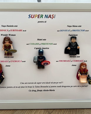 Tablou Personalizat Nasi 5 SuperEroi