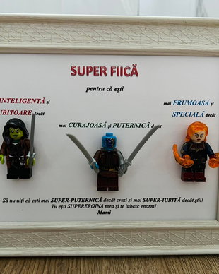Tablou Personalizat Fiica 3 SuperEroi