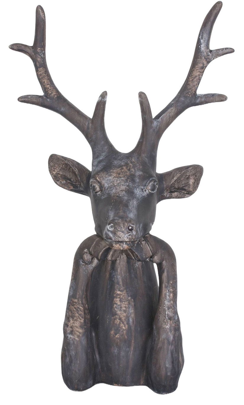 Cerb-bust decorativ din piatra artificiala