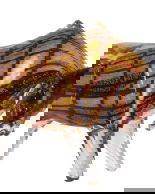 Taur-figurina decorativa din sticla Murano