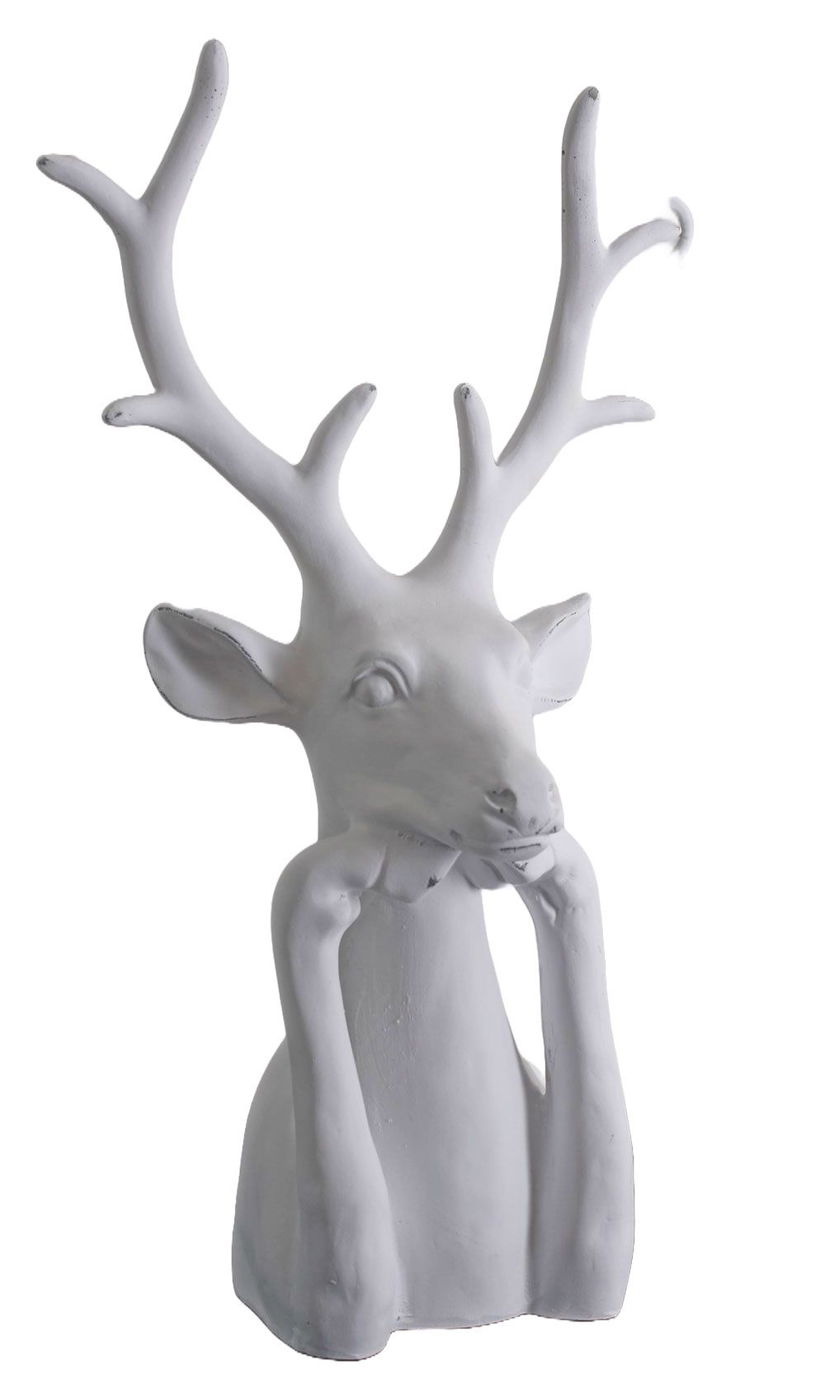 Cerb-bust decorativ din piatra artificiala