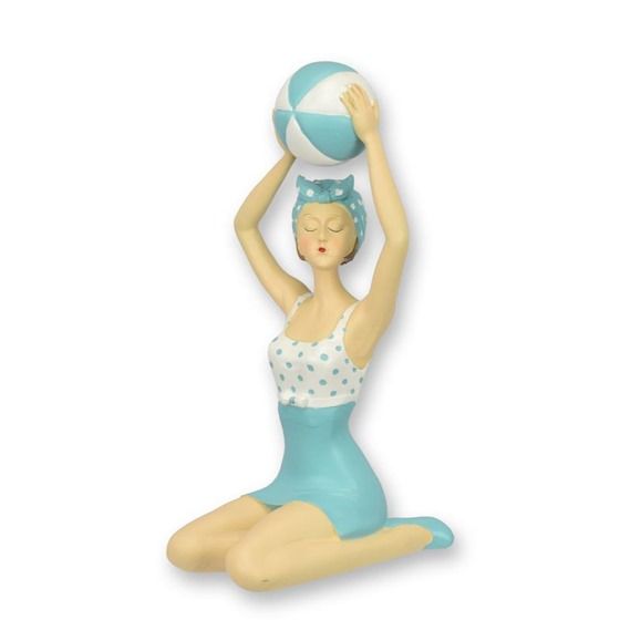 Fata cu mingea-figurina decorativa din rasini