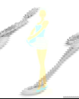 Fata cu mingea-figurina decorativa din rasini