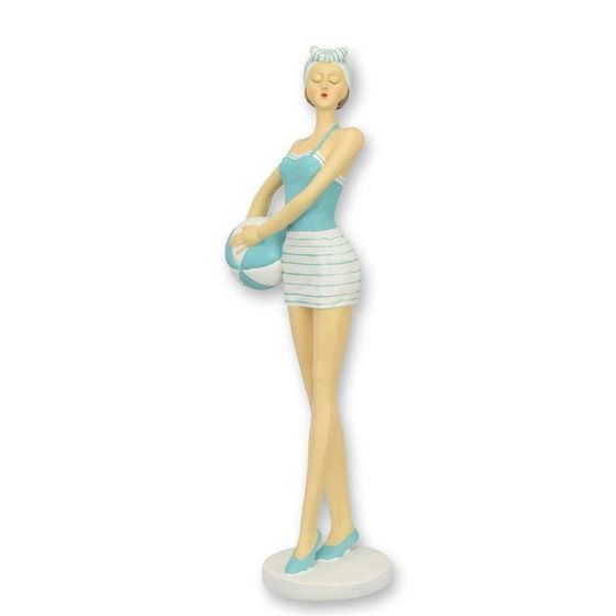 Fata cu mingea-figurina decorativa din rasini