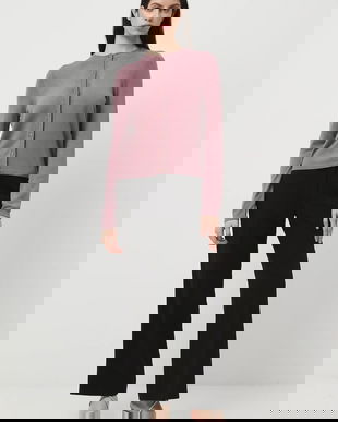 Medicine cardigan culoarea roz, light