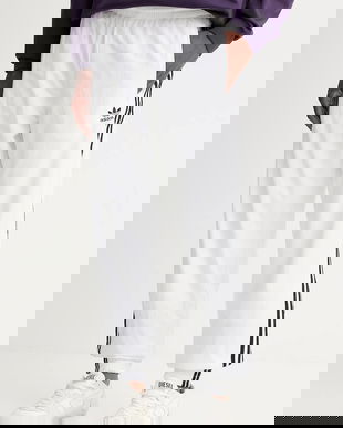 adidas Originals pantaloni de trening Firebird culoarea alb, cu imprimeu, JY1334