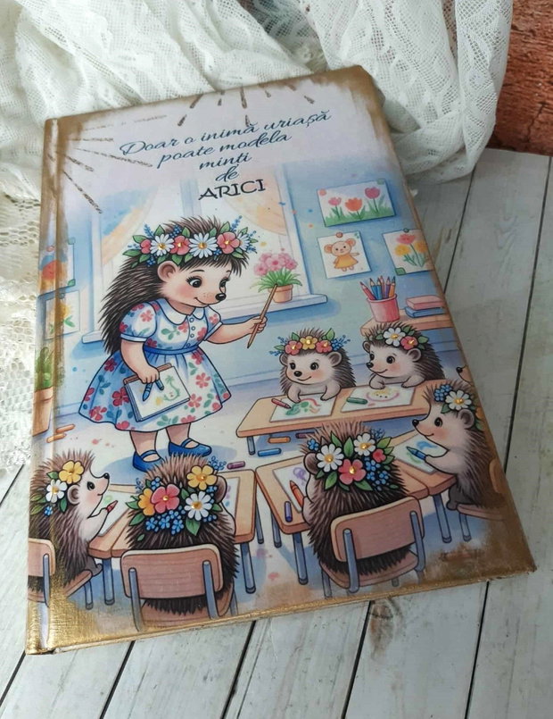 Agenda personalizata pentru educatoare/ invatatoare - tema arici