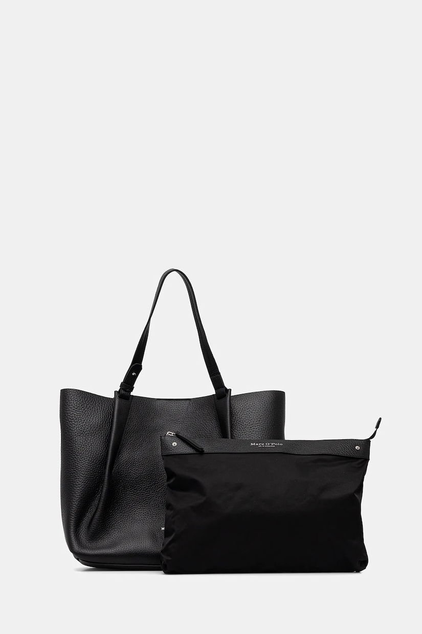 Marc O'Polo poșetă de piele culoarea negru, 50819650201109