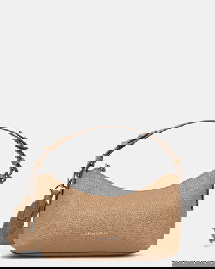 Marc O'Polo poșetă de piele culoarea bej, 50819650801109