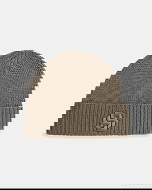 BOSS căciulă de lână culoarea maro, 50522444