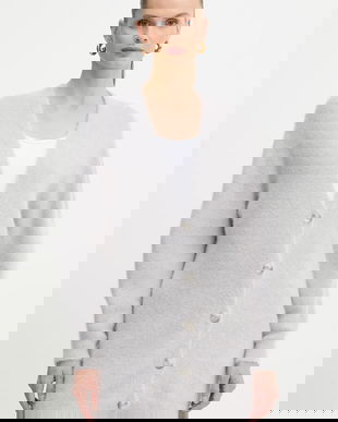 Marella cardigan de lână culoarea gri, 2523346122200