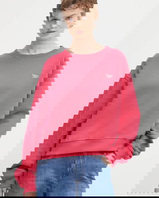 Tommy Jeans bluză culoarea rosu, uni, DW0DW21961