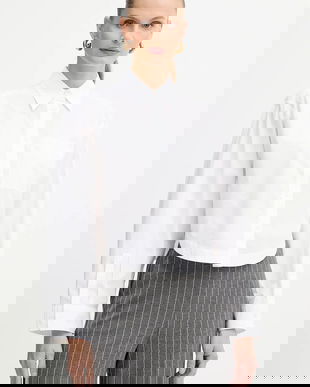 BOSS Orange cămașă din bumbac culoarea alb, cu guler clasic, regular, 50548402