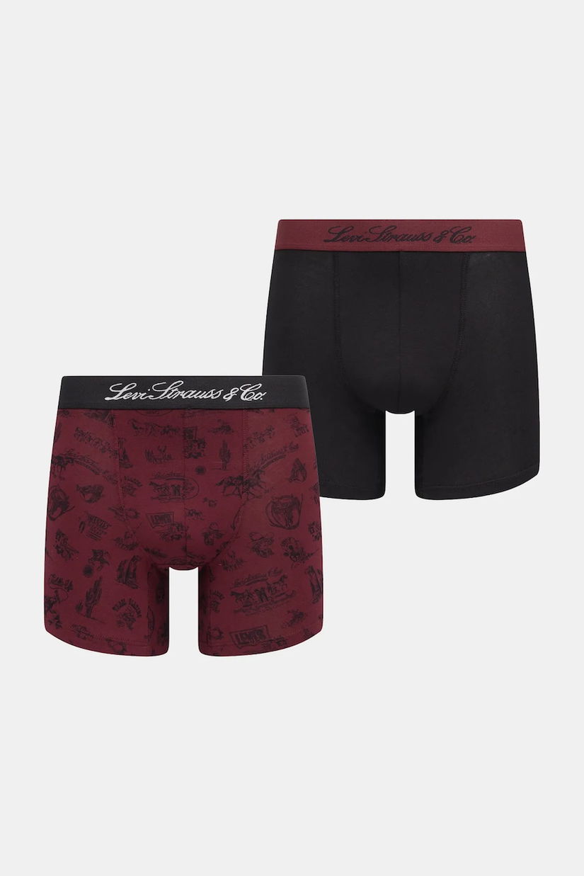 Levi's boxeri 2-pack culoarea roșu, 37149-1183