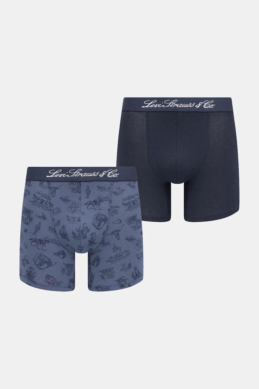 Levi's boxeri 2-pack culoarea bleumarin, 37149-1182