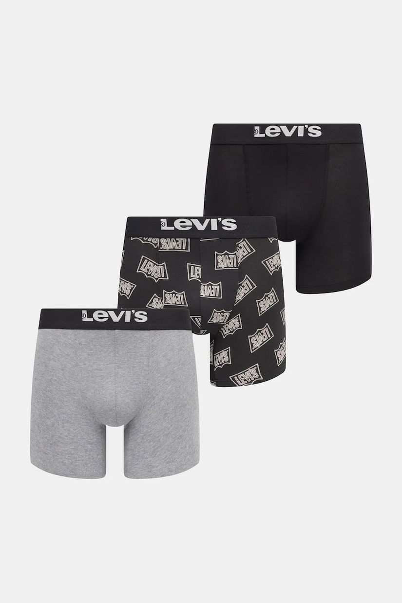 Levi's boxeri 3-pack culoarea gri, 37149-1190