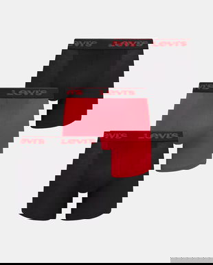 Levi's boxeri 3-pack culoarea roșu, 37149-1204