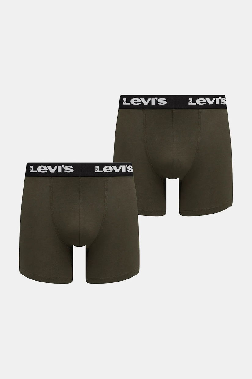 Levi's boxeri 2-pack culoarea verde, 37149-1195