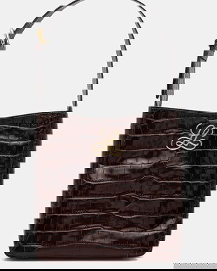 Luisa Spagnoli poșetă de piele culoarea maro, 542513