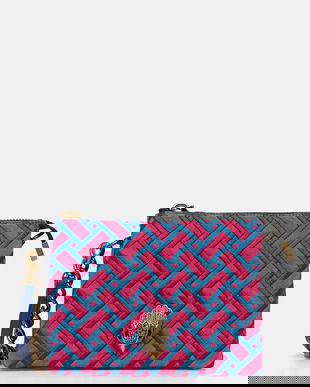 Kurt Geiger London poșetă de piele KENSINGTON culoarea roz, 5013557219