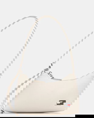 Tommy Jeans poșetă culoarea bej, AW0AW17873