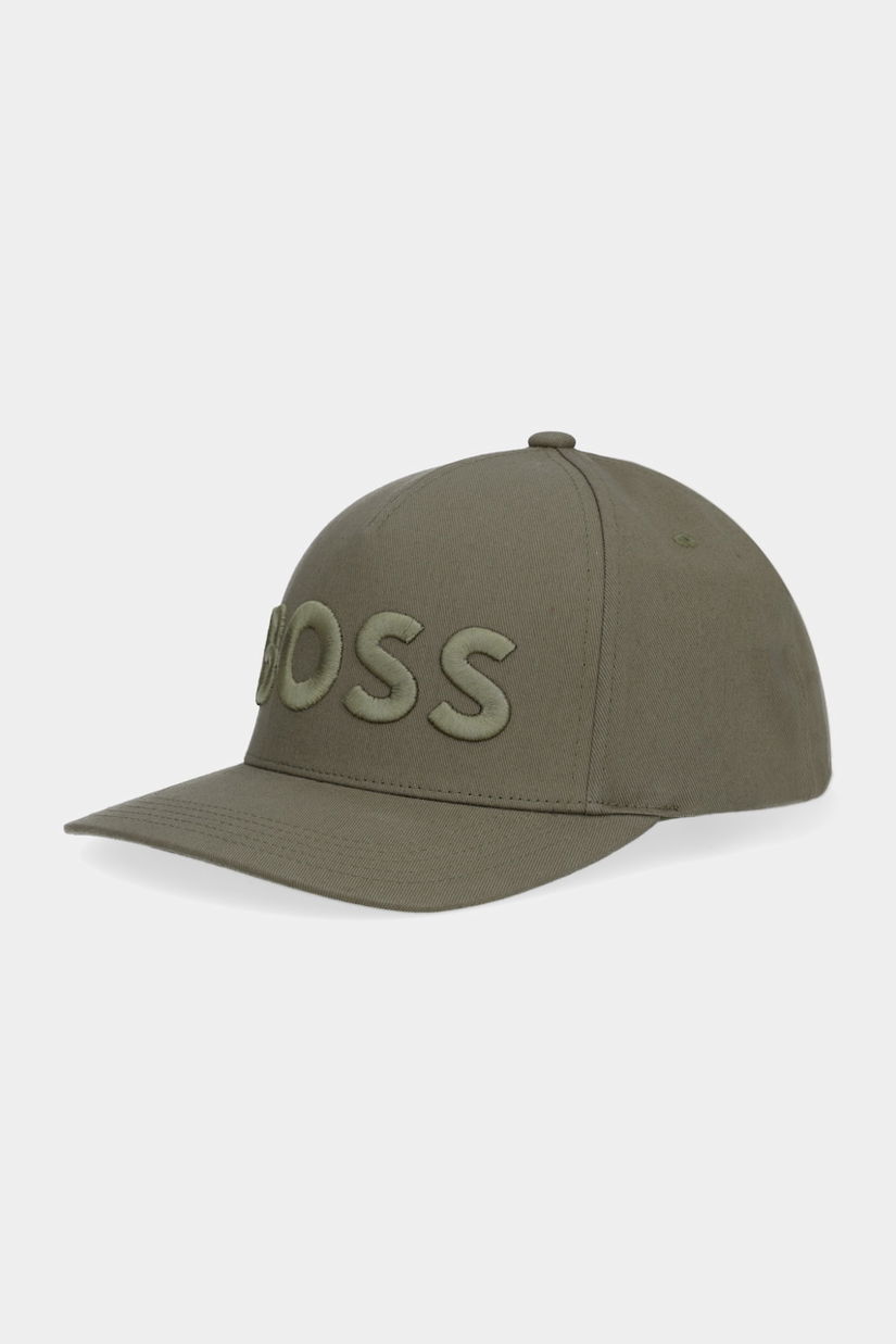 BOSS șapcă de baseball din bumbac culoarea negru, cu imprimeu, 50536482