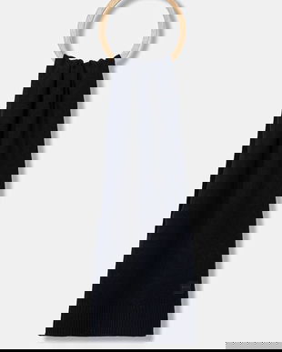 BOSS Orange eșarfă de lână culoarea negru, uni, 50522445