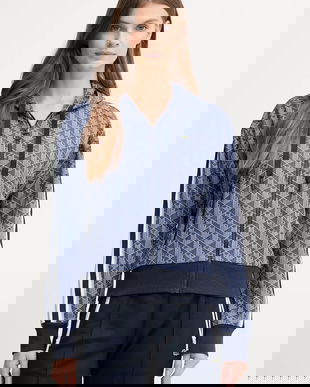 Lacoste bluză cu glugă, cu imprimeu, SF7606