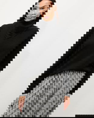 Answear.LAB pulover de lana culoarea negru, light