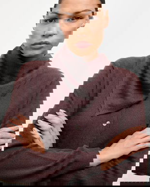 Answear.LAB cardigan din lana culoarea maro, light