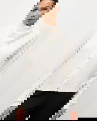 Answear.LAB cardigan din lana culoarea bej, light