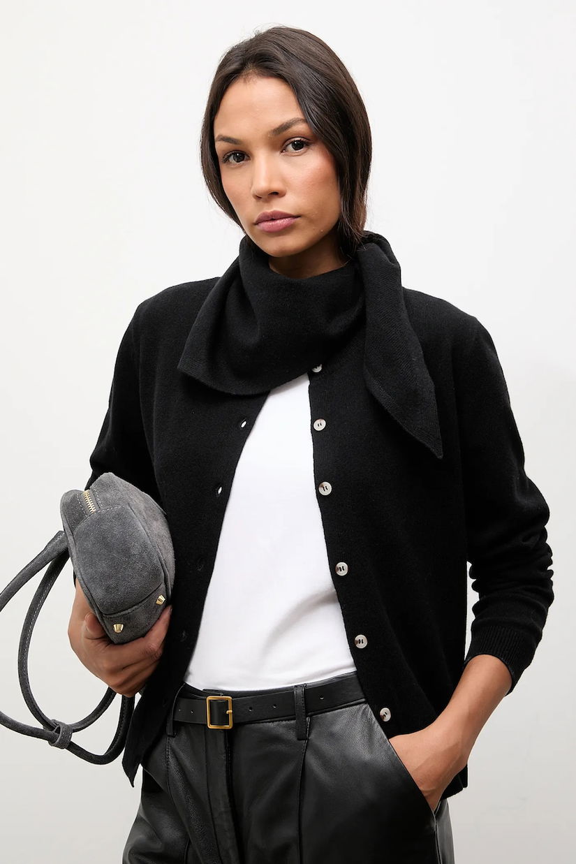 Answear.LAB cardigan din lana culoarea negru, light