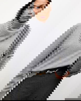 Answear.LAB pulover de lana culoarea gri, light