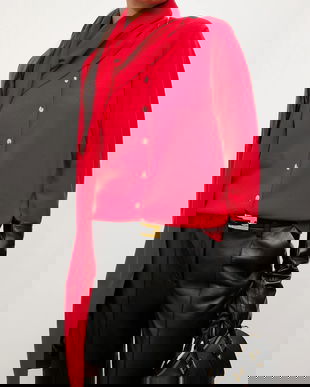 Answear.LAB cardigan din lana culoarea rosu, light