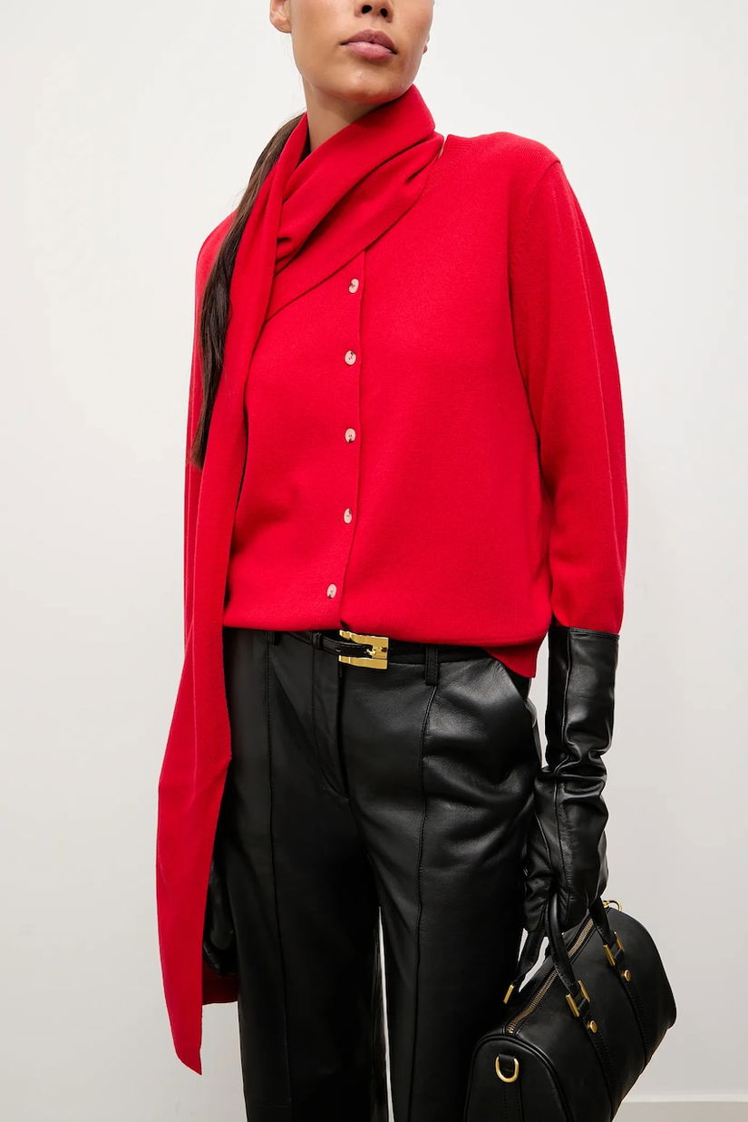 Answear.LAB cardigan din lana culoarea rosu, light