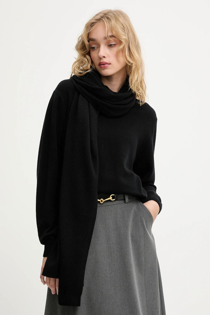 Answear.LAB pulover de lana culoarea negru, light