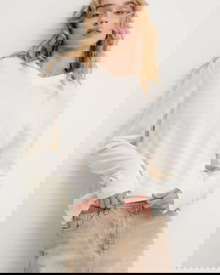 Answear.LAB pulover de lana culoarea bej, light