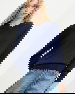 Answear.LAB pulover de lana culoarea albastru marin, light