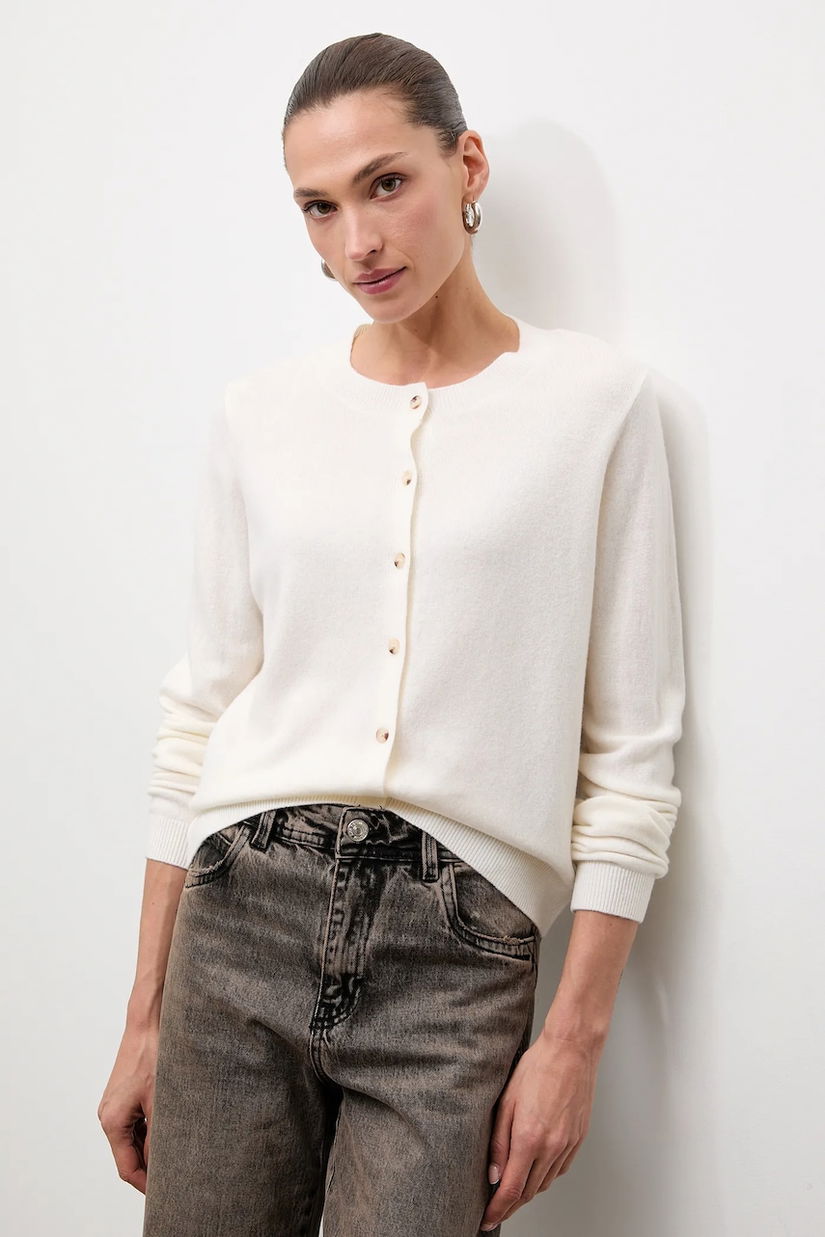 Answear.LAB cardigan din lana culoarea bej, light