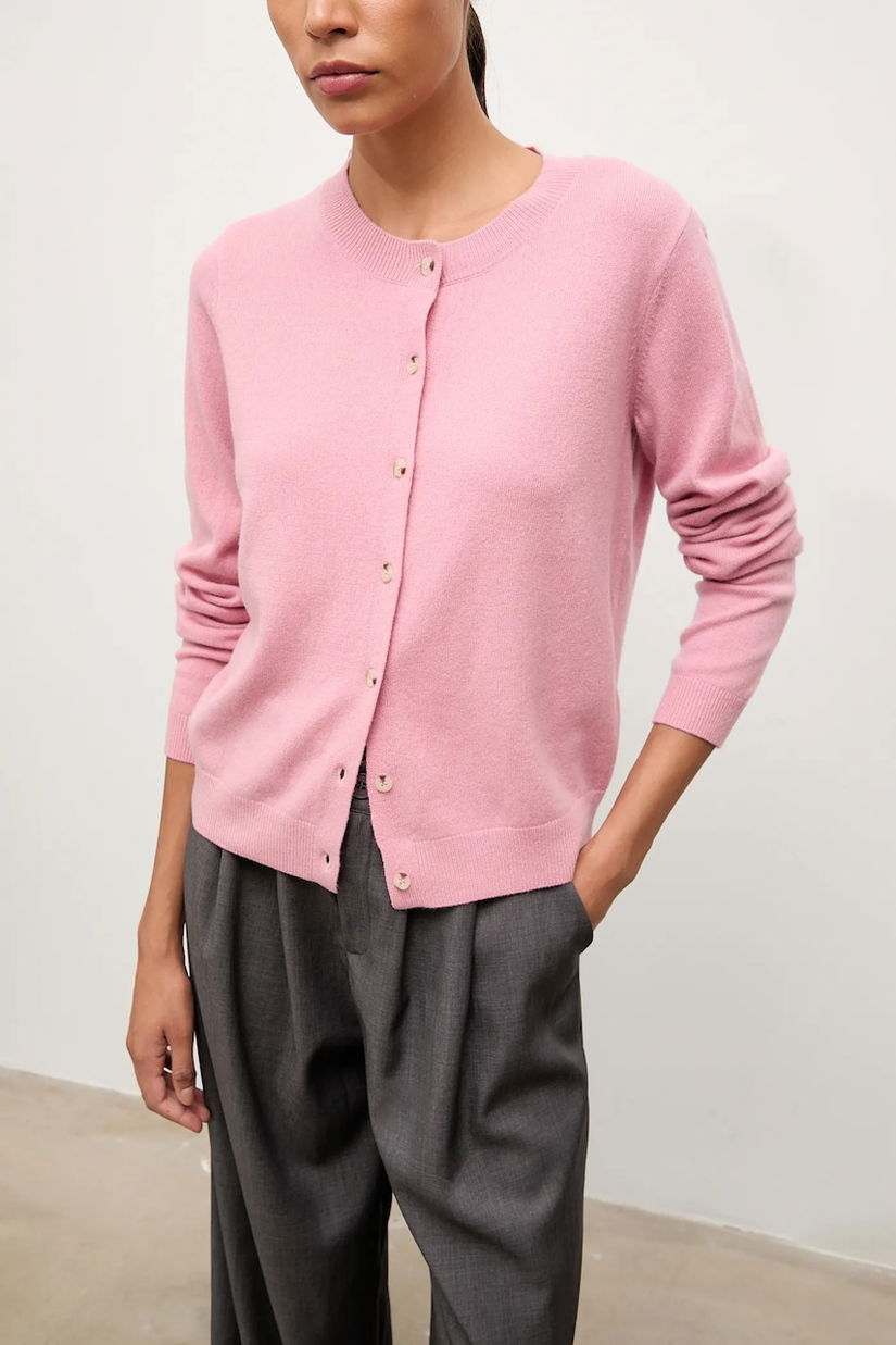 Answear.LAB cardigan din lana culoarea roz, light