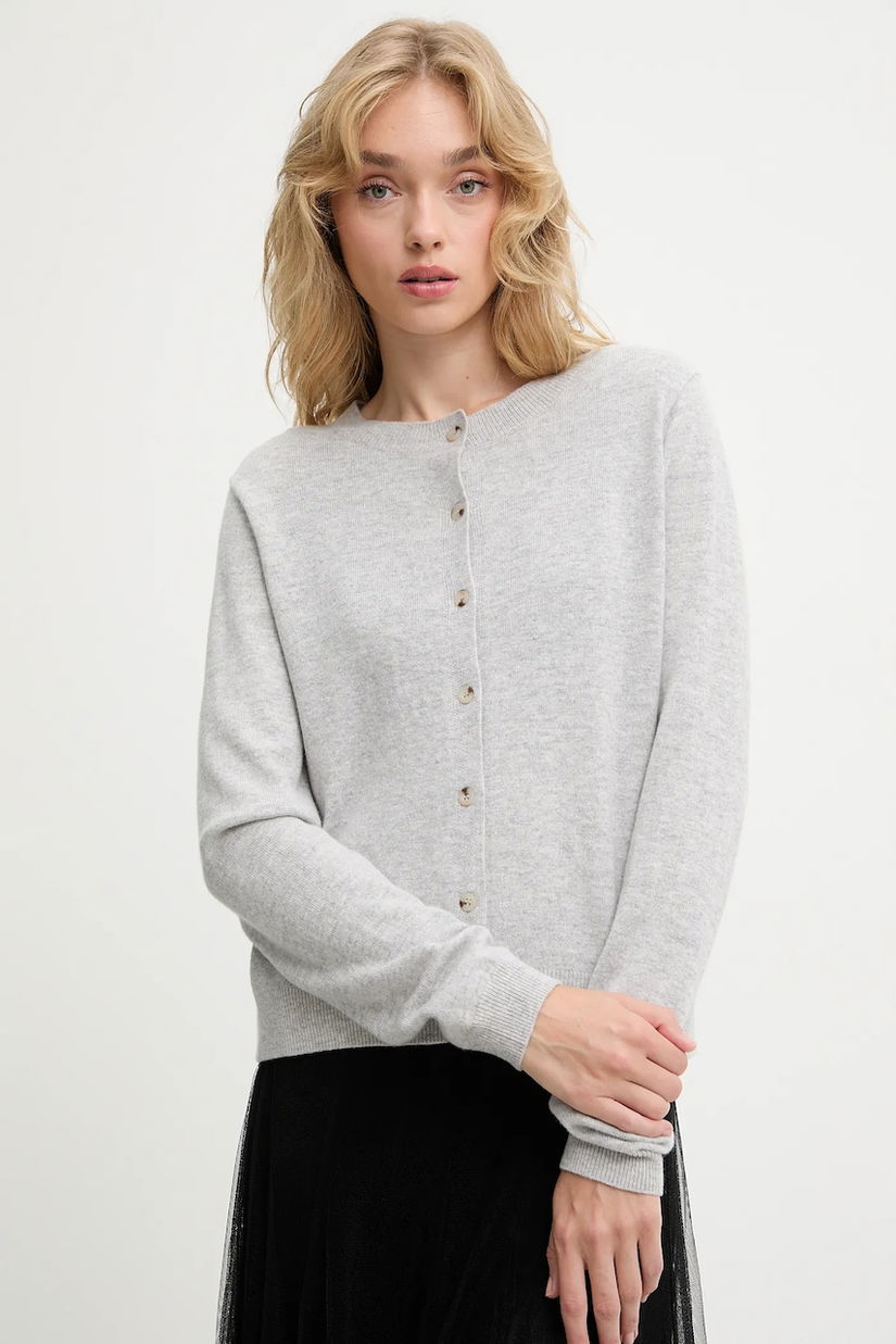 Answear.LAB cardigan din lana culoarea gri, light