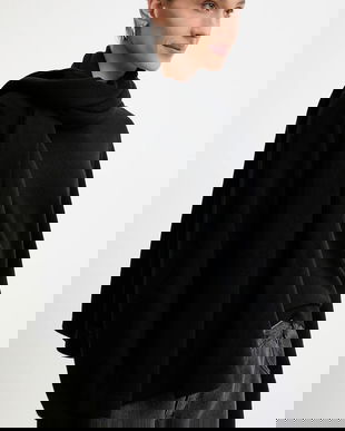 Answear.LAB pulover de lana culoarea negru, light