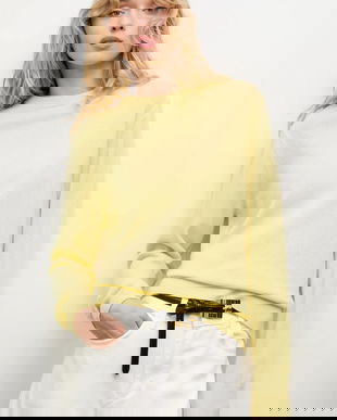 Answear.LAB pulover de lana culoarea galben, light