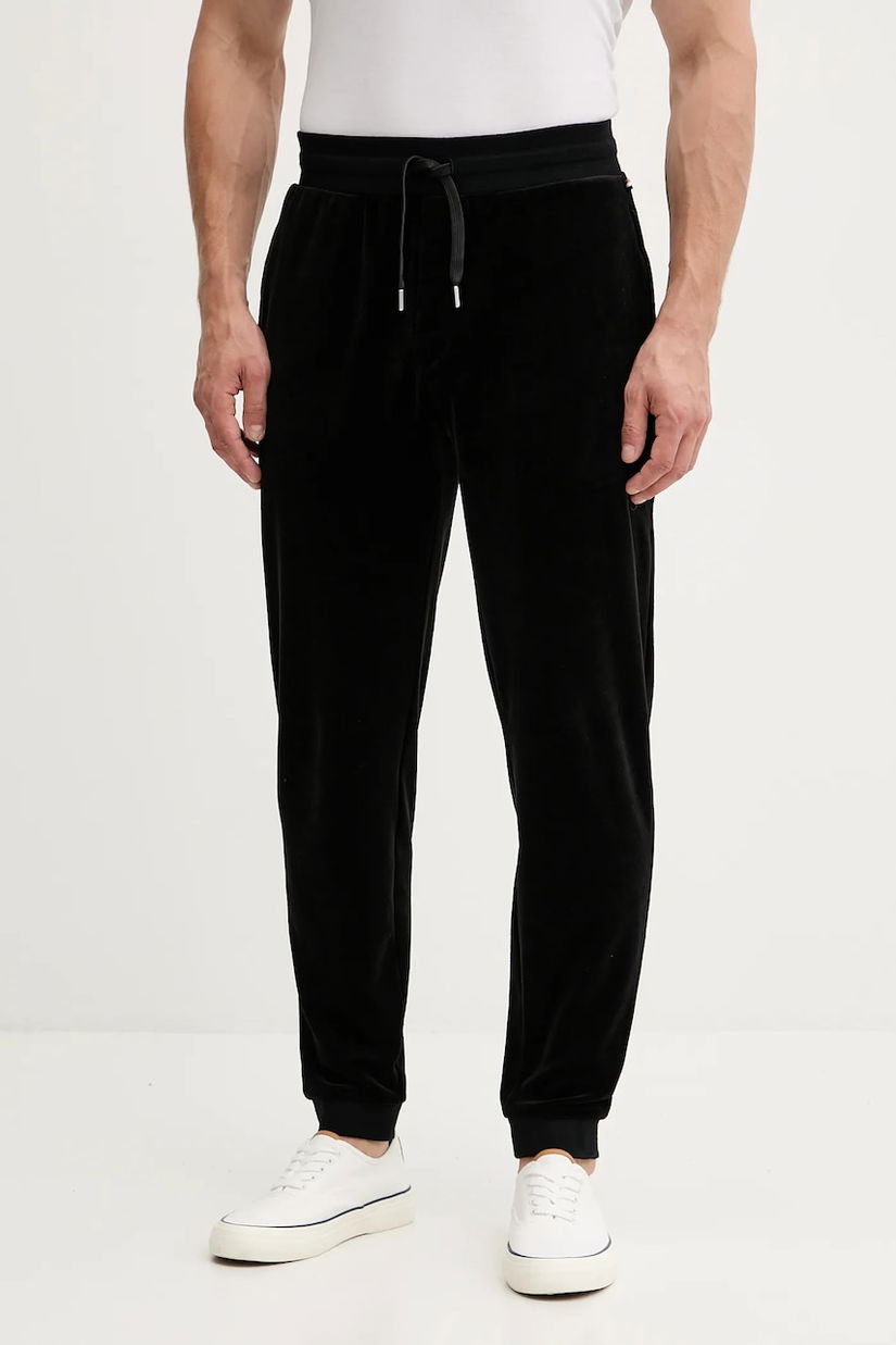BOSS pantaloni de trening culoarea negru, cu imprimeu, 50550635
