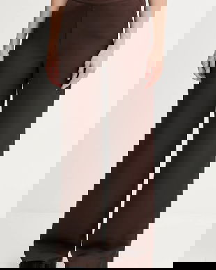 Joop! pantaloni culoarea maro, drept, high waist, 30048199