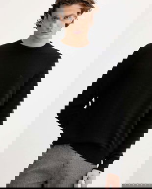 Marc O'Polo pulover din amestec de lână culoarea negru, light, 529514460504