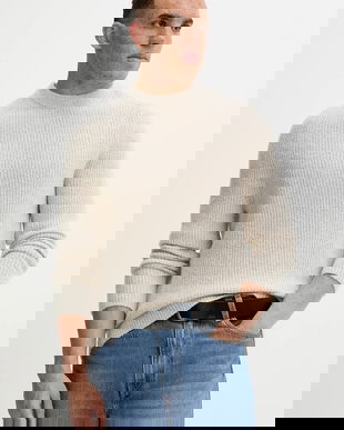 Marc O'Polo pulover din amestec de lână culoarea bej, 529506860144