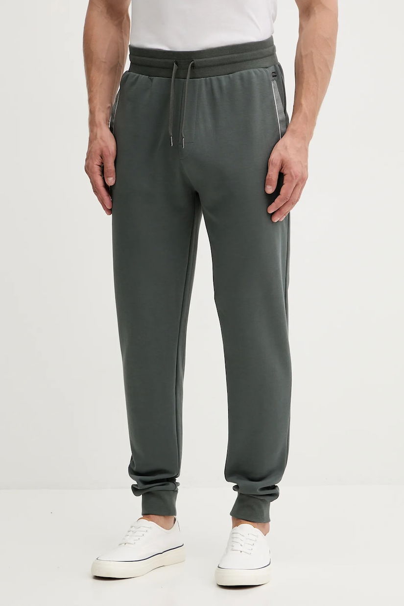 BOSS pantaloni de trening culoarea negru, cu imprimeu, 50545579